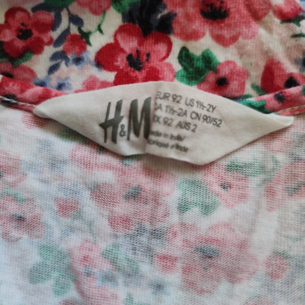 Oshkosh H&M 💜 2 Dress Floral Demim Eyelet Jumper